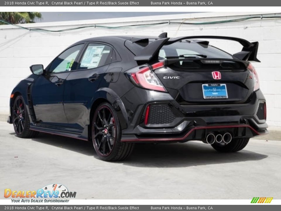 2018 Honda Civic Type R Crystal Black Pearl / Type R Red/Black Suede Effect Photo #2