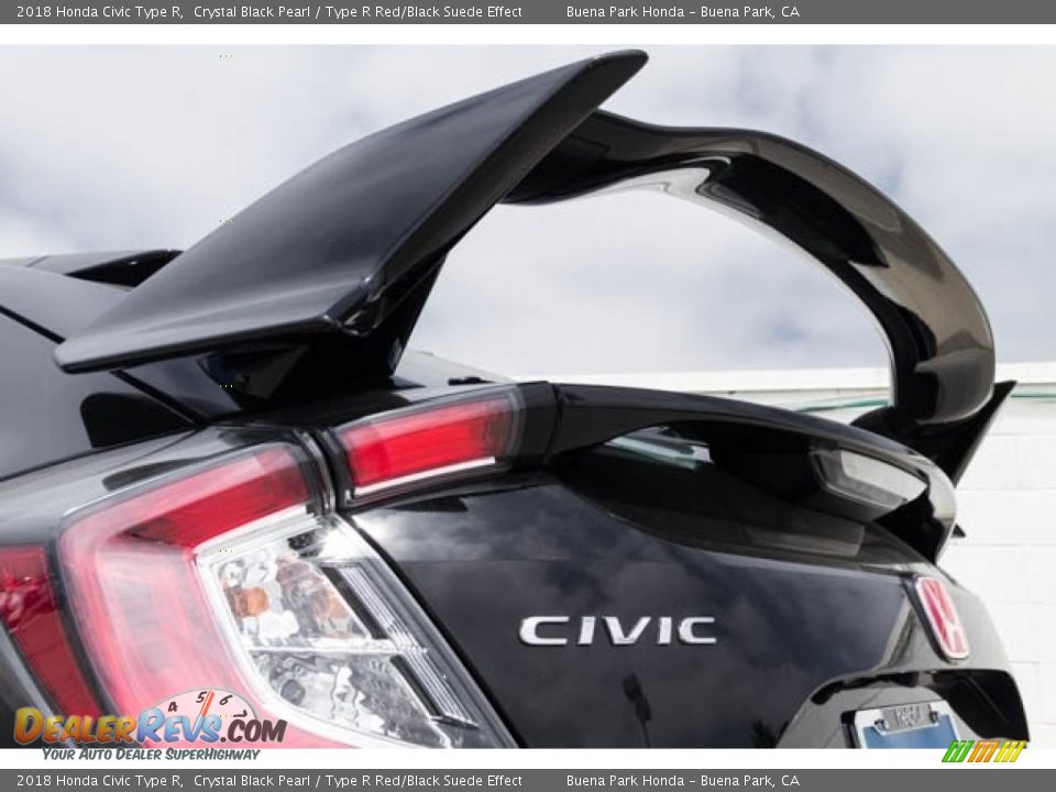 2018 Honda Civic Type R Crystal Black Pearl / Type R Red/Black Suede Effect Photo #3