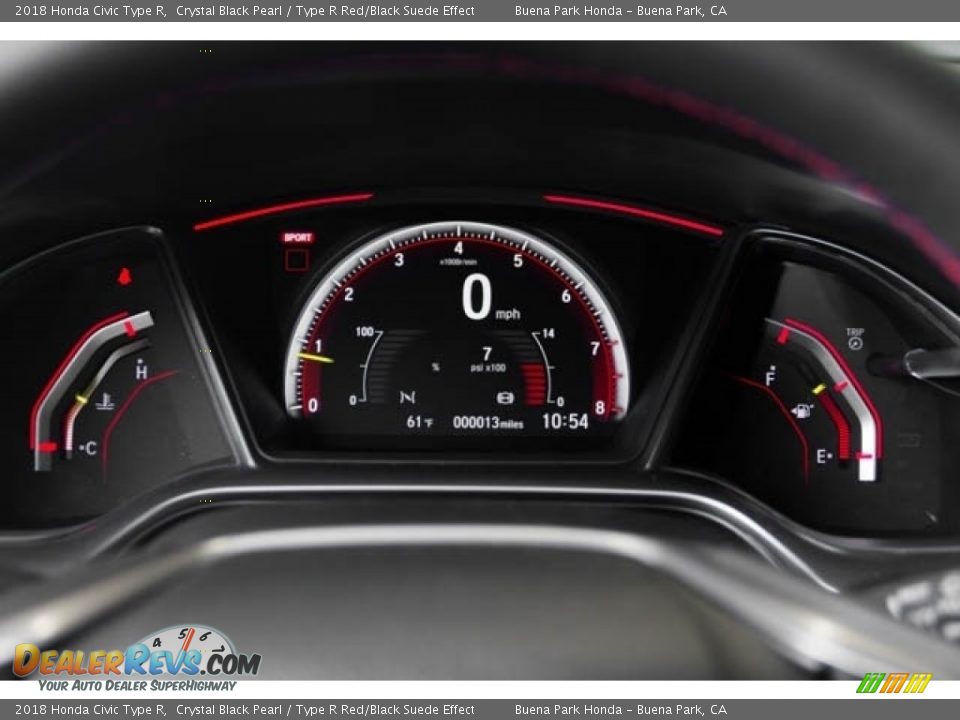 2018 Honda Civic Type R Gauges Photo #10