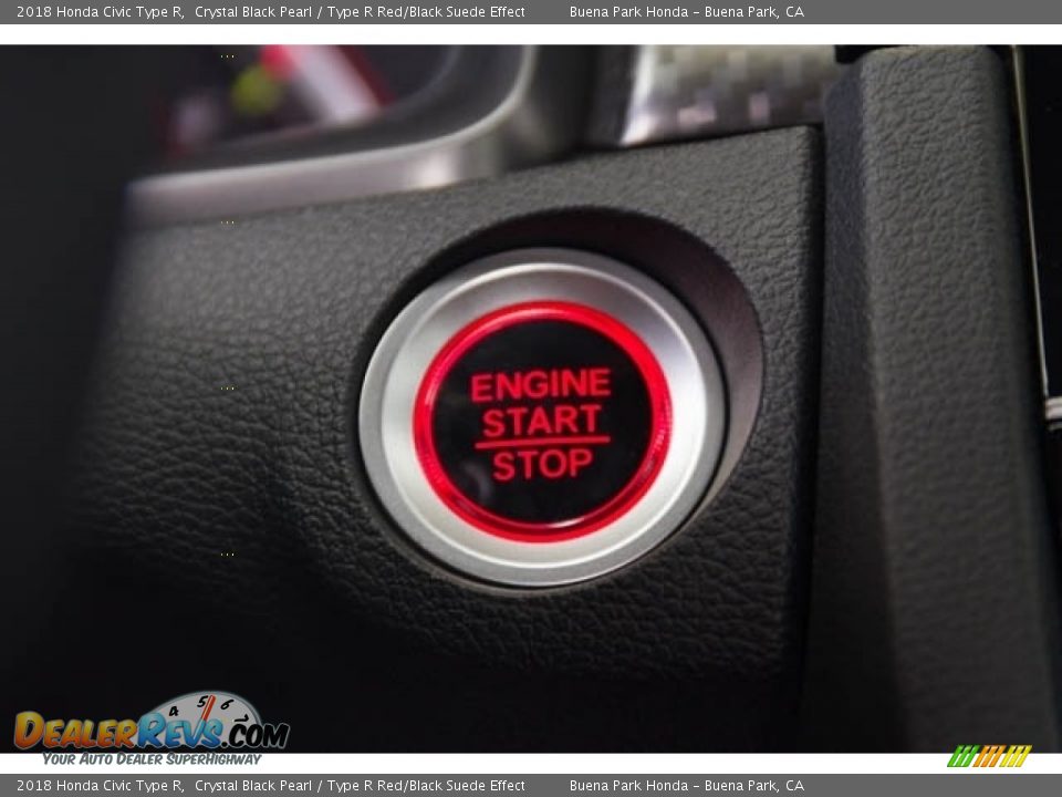 2018 Honda Civic Type R Crystal Black Pearl / Type R Red/Black Suede Effect Photo #14