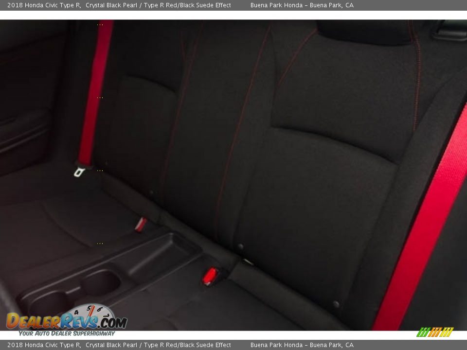 2018 Honda Civic Type R Crystal Black Pearl / Type R Red/Black Suede Effect Photo #16
