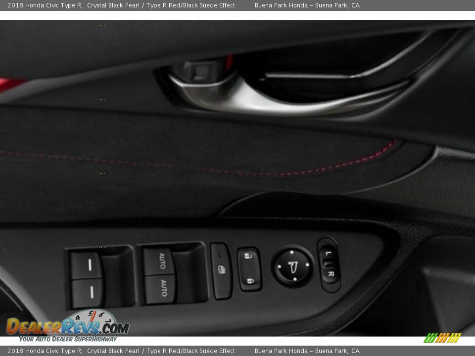 2018 Honda Civic Type R Crystal Black Pearl / Type R Red/Black Suede Effect Photo #25