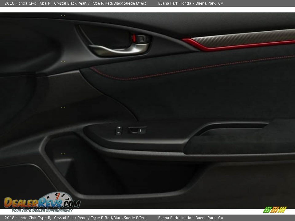 2018 Honda Civic Type R Crystal Black Pearl / Type R Red/Black Suede Effect Photo #28