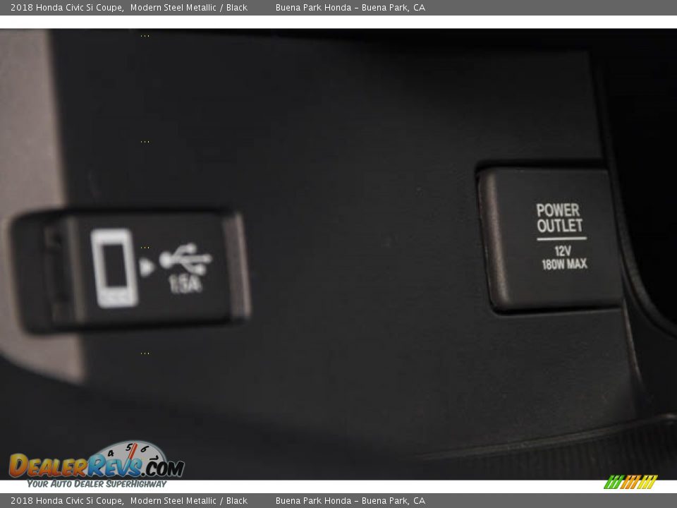 2018 Honda Civic Si Coupe Modern Steel Metallic / Black Photo #18