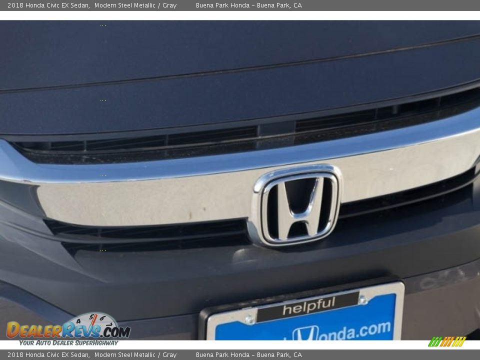 2018 Honda Civic EX Sedan Modern Steel Metallic / Gray Photo #4