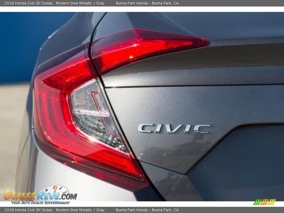 2018 Honda Civic EX Sedan Modern Steel Metallic / Gray Photo #7
