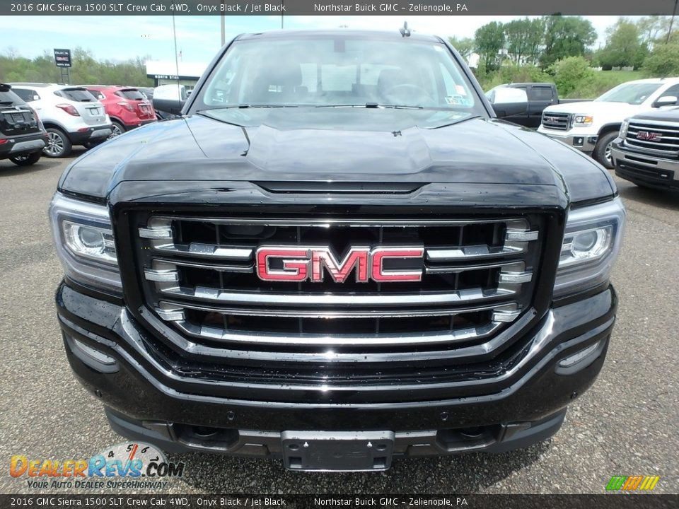 2016 GMC Sierra 1500 SLT Crew Cab 4WD Onyx Black / Jet Black Photo #2