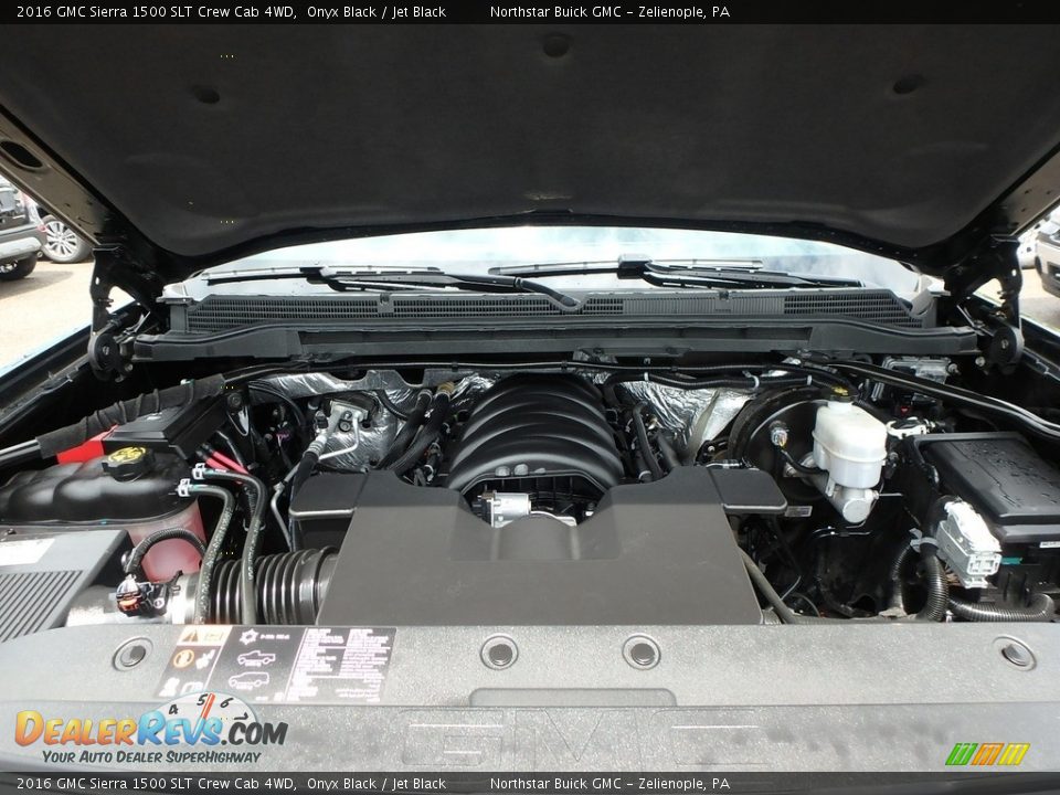 2016 GMC Sierra 1500 SLT Crew Cab 4WD Onyx Black / Jet Black Photo #3