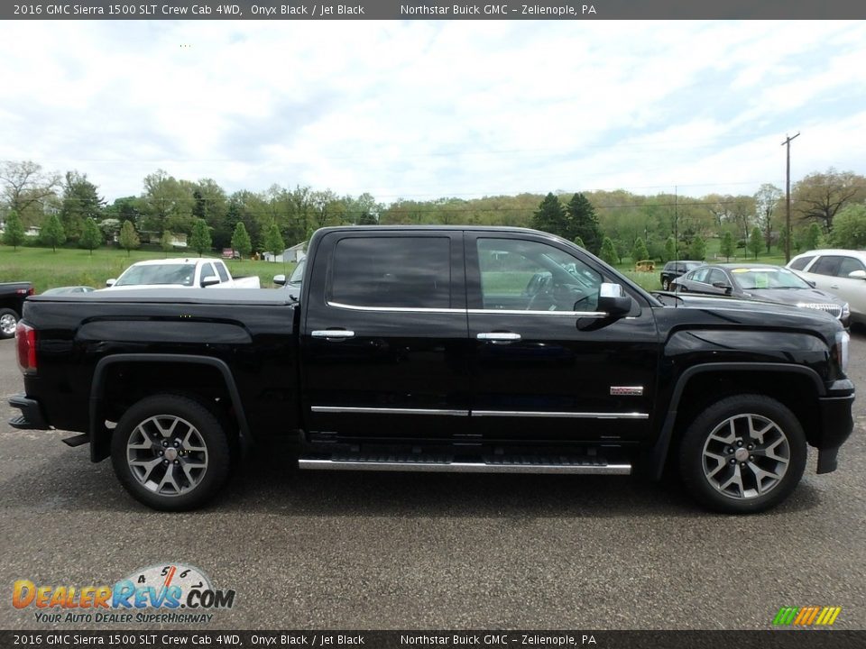 2016 GMC Sierra 1500 SLT Crew Cab 4WD Onyx Black / Jet Black Photo #5