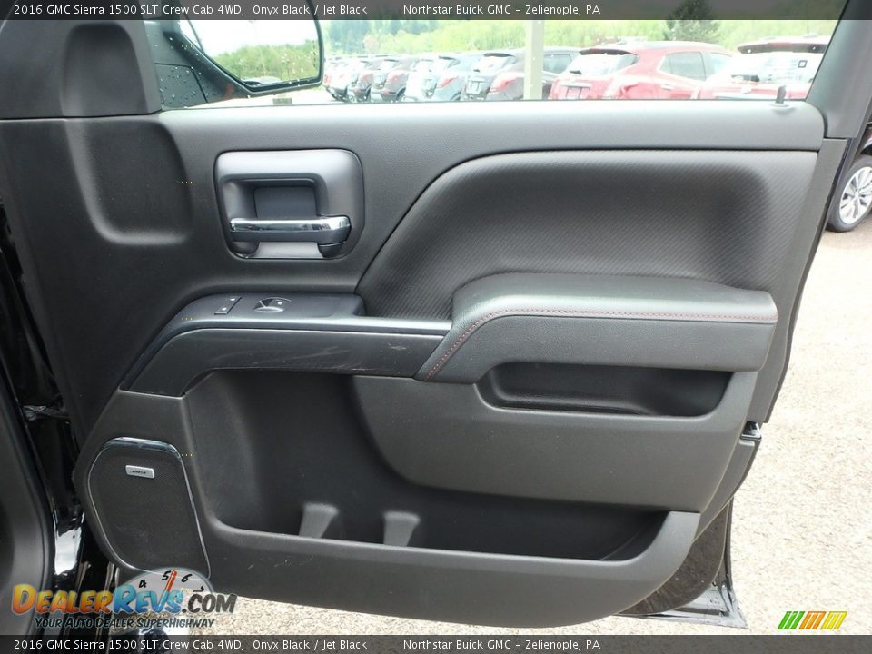 2016 GMC Sierra 1500 SLT Crew Cab 4WD Onyx Black / Jet Black Photo #6