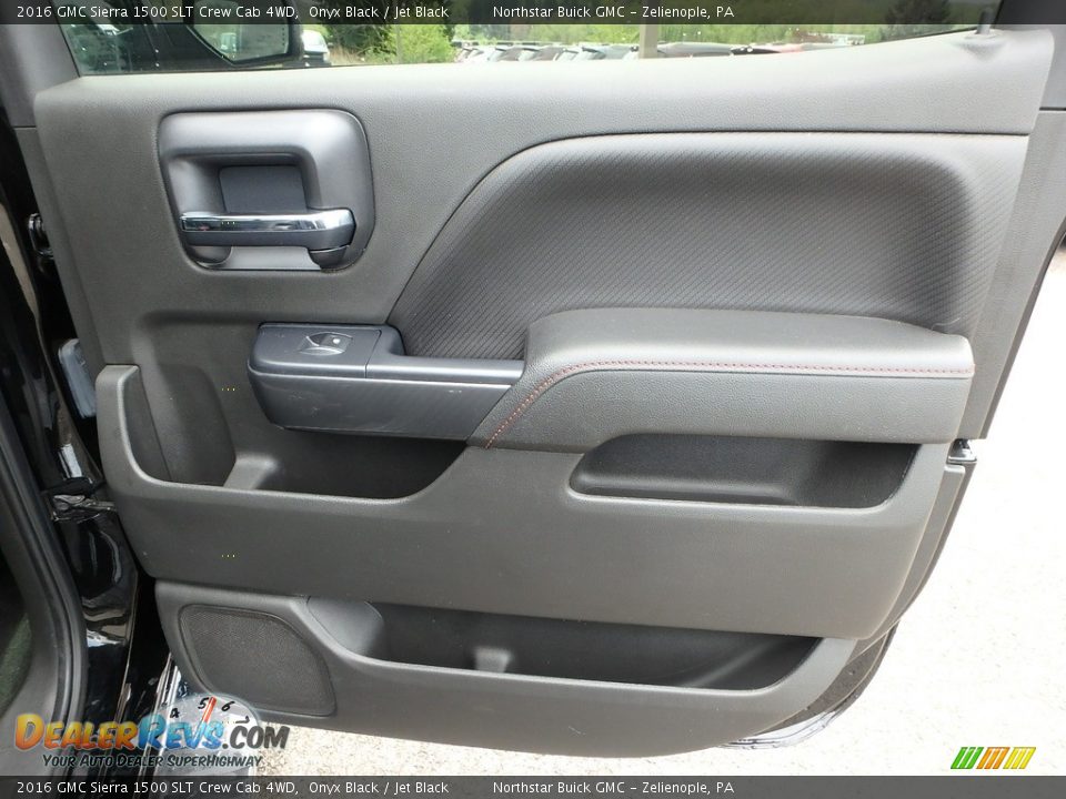 2016 GMC Sierra 1500 SLT Crew Cab 4WD Onyx Black / Jet Black Photo #7
