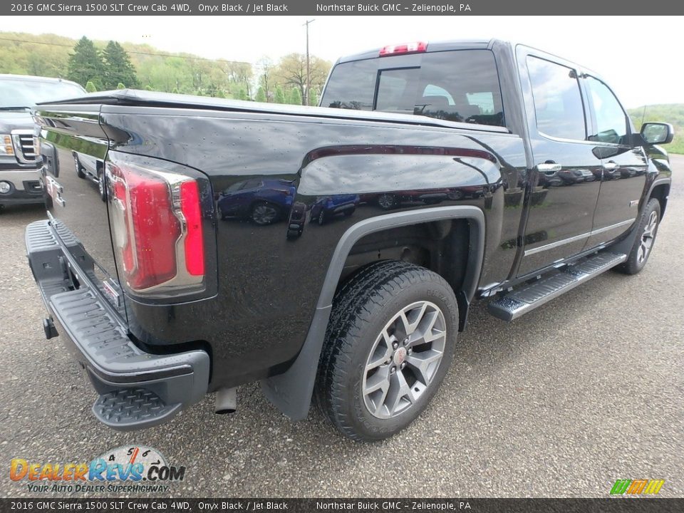 2016 GMC Sierra 1500 SLT Crew Cab 4WD Onyx Black / Jet Black Photo #9