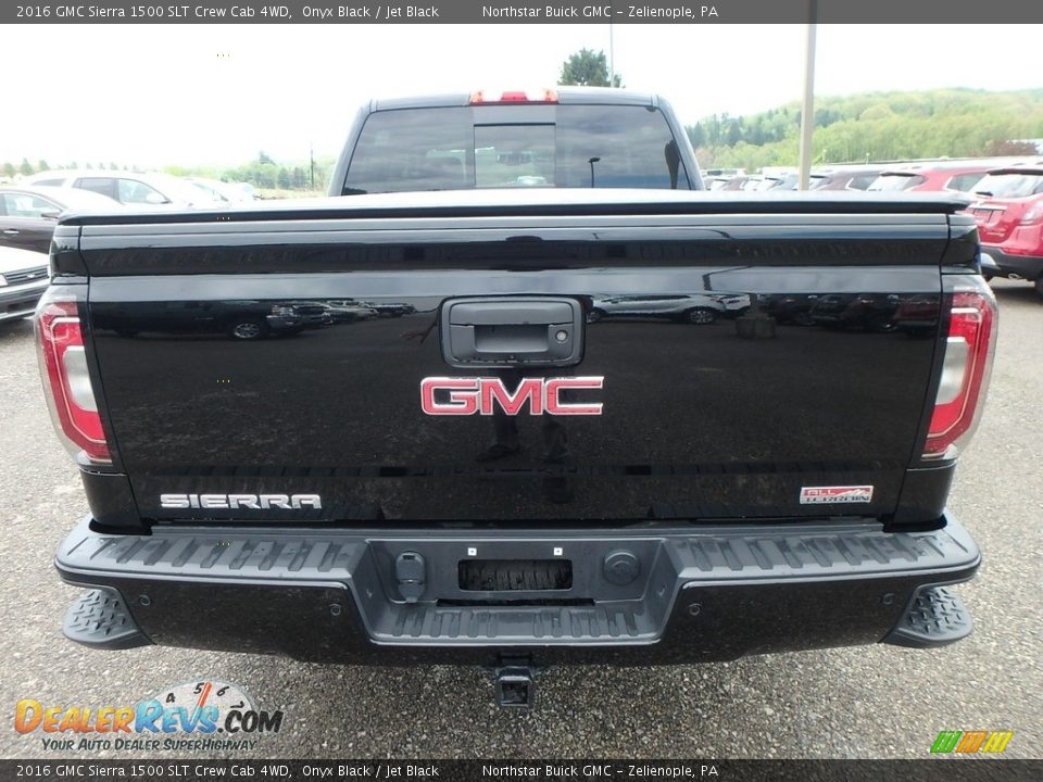 2016 GMC Sierra 1500 SLT Crew Cab 4WD Onyx Black / Jet Black Photo #10