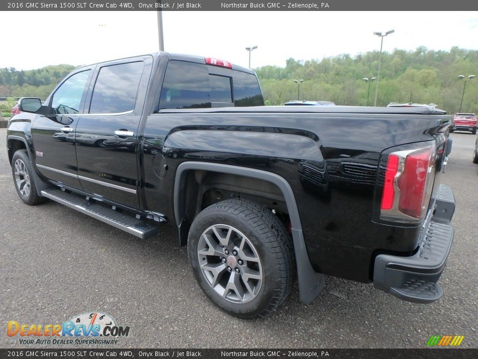 2016 GMC Sierra 1500 SLT Crew Cab 4WD Onyx Black / Jet Black Photo #11