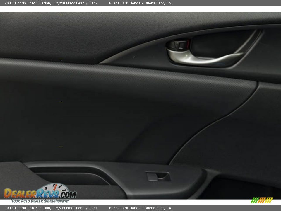 2018 Honda Civic Si Sedan Crystal Black Pearl / Black Photo #27