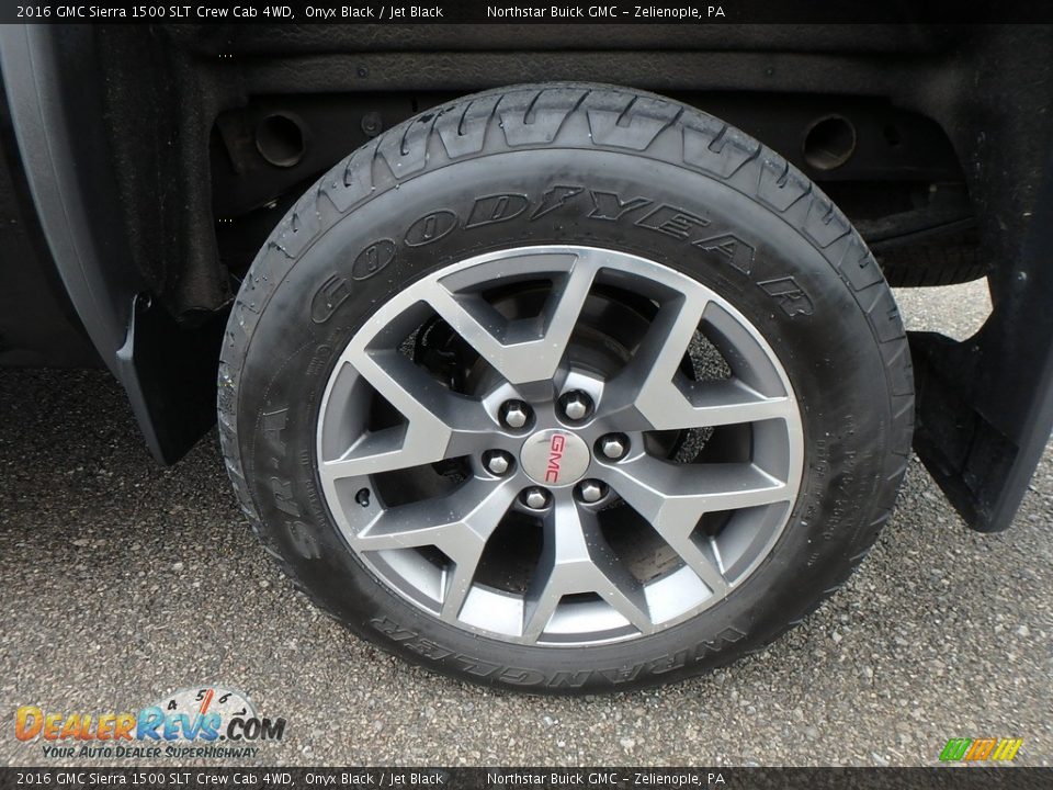 2016 GMC Sierra 1500 SLT Crew Cab 4WD Onyx Black / Jet Black Photo #13