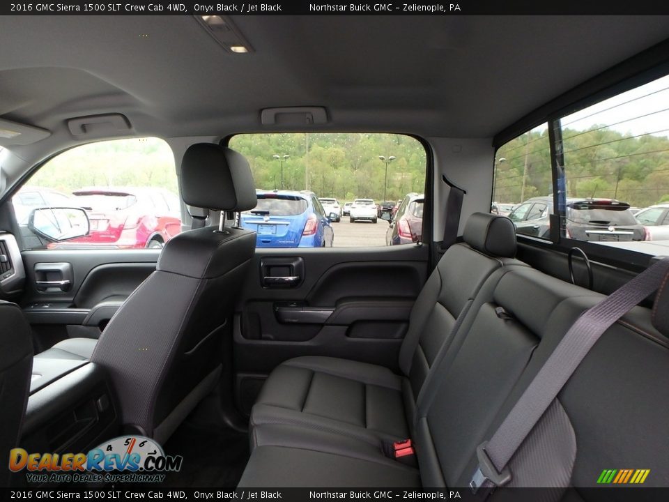 2016 GMC Sierra 1500 SLT Crew Cab 4WD Onyx Black / Jet Black Photo #15
