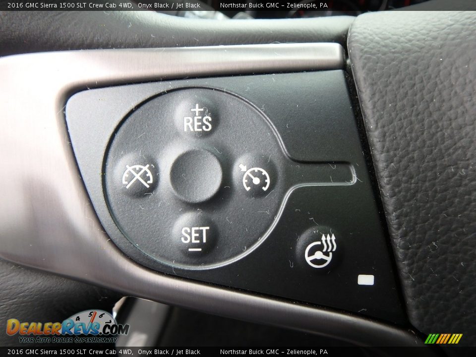 2016 GMC Sierra 1500 SLT Crew Cab 4WD Onyx Black / Jet Black Photo #23