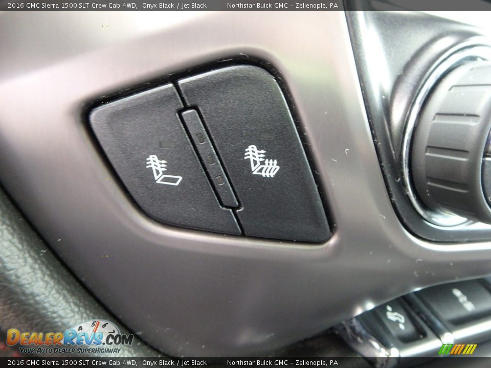 2016 GMC Sierra 1500 SLT Crew Cab 4WD Onyx Black / Jet Black Photo #25