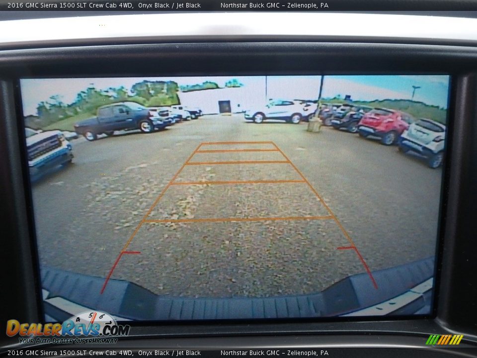 2016 GMC Sierra 1500 SLT Crew Cab 4WD Onyx Black / Jet Black Photo #28