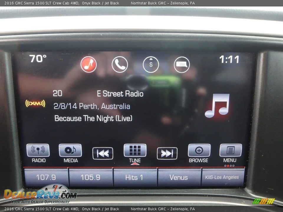 2016 GMC Sierra 1500 SLT Crew Cab 4WD Onyx Black / Jet Black Photo #29