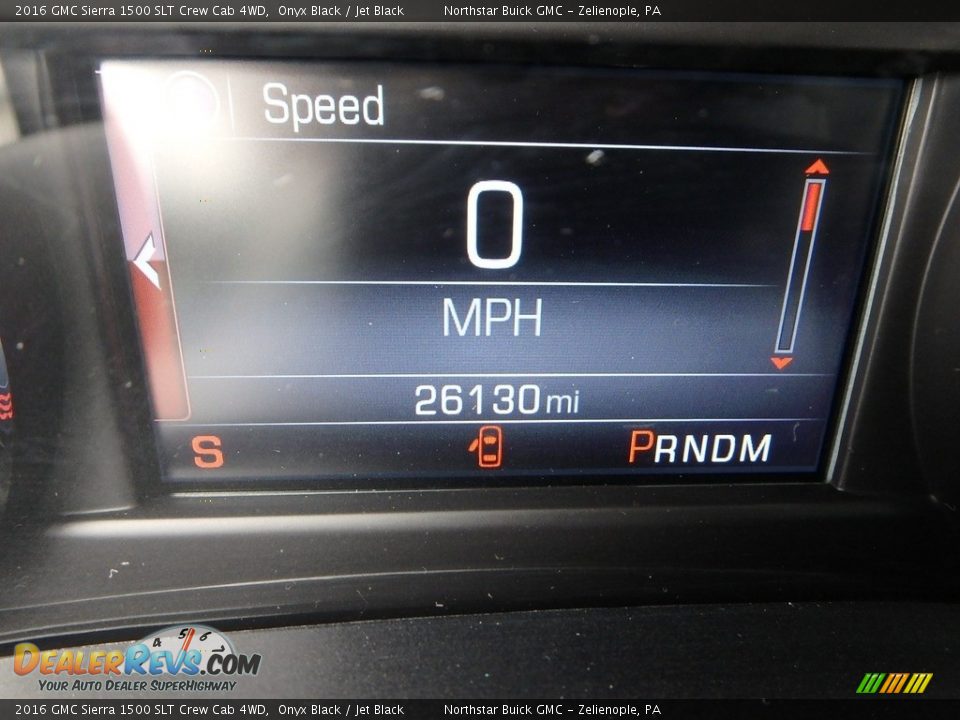 2016 GMC Sierra 1500 SLT Crew Cab 4WD Onyx Black / Jet Black Photo #30