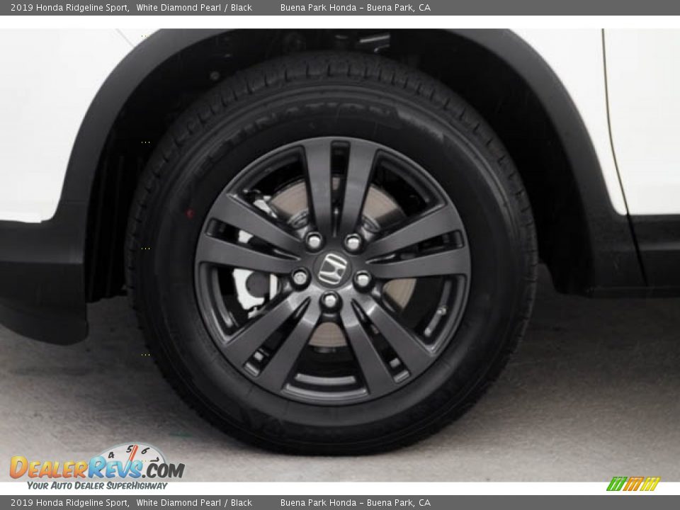 2019 Honda Ridgeline Sport White Diamond Pearl / Black Photo #12