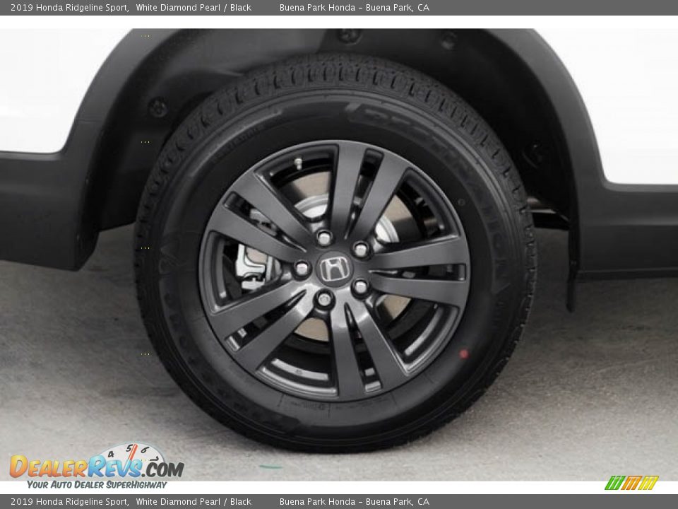 2019 Honda Ridgeline Sport White Diamond Pearl / Black Photo #14