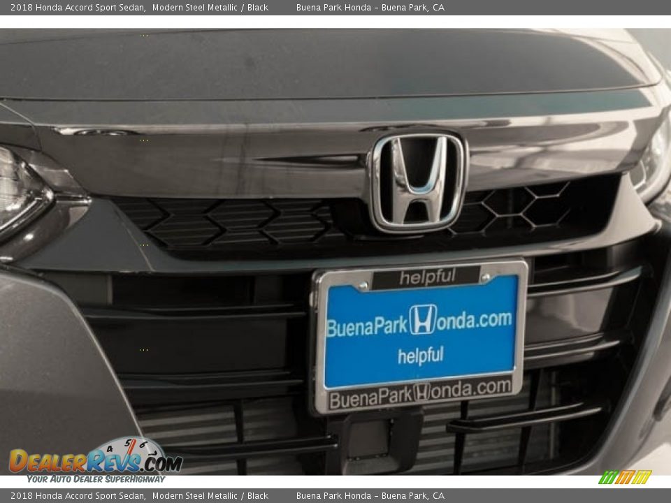 2018 Honda Accord Sport Sedan Modern Steel Metallic / Black Photo #28