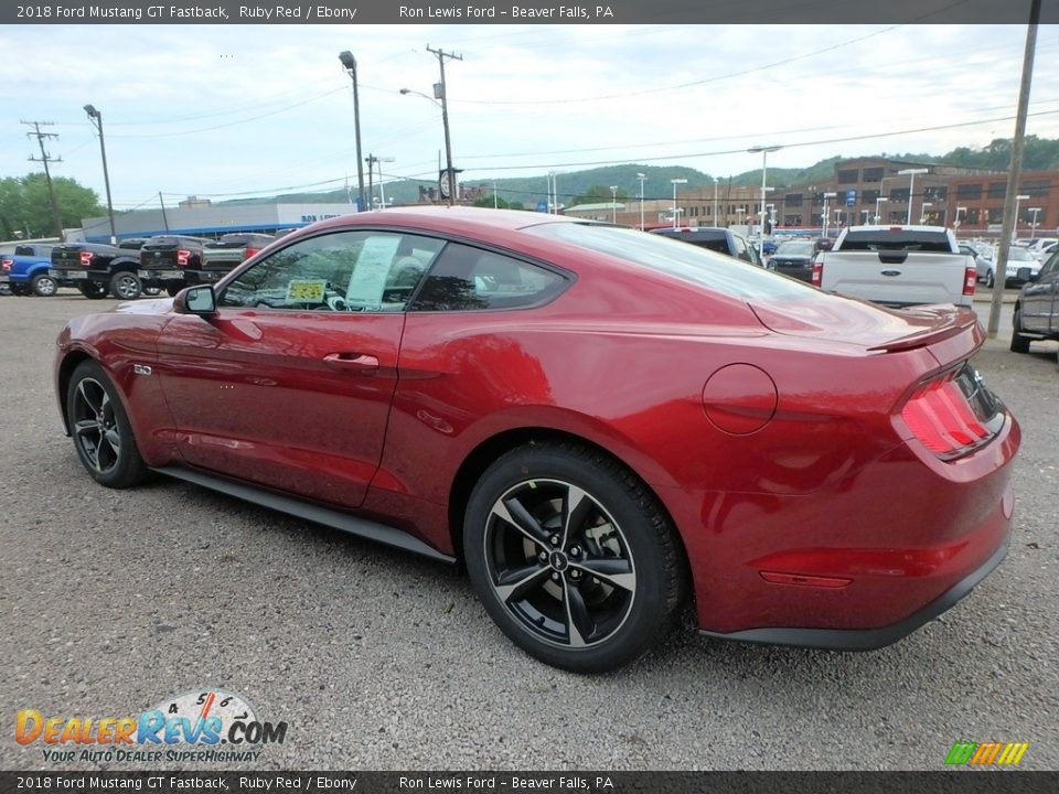 2018 Ford Mustang GT Fastback Ruby Red / Ebony Photo #5