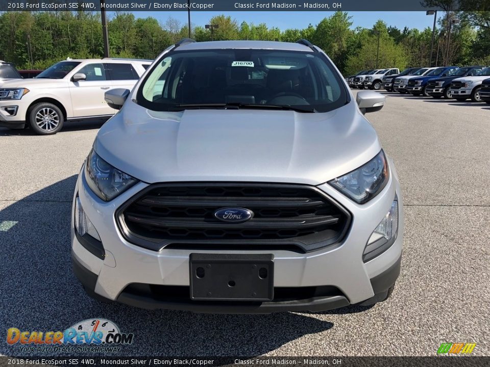 2018 Ford EcoSport SES 4WD Moondust Silver / Ebony Black/Copper Photo #2