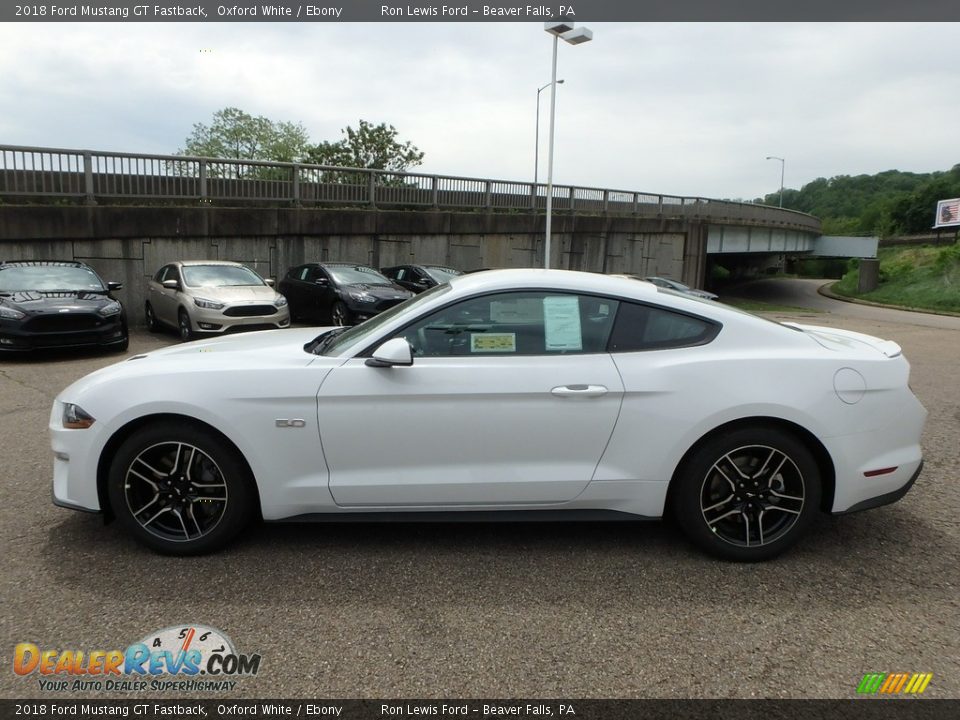 2018 Ford Mustang GT Fastback Oxford White / Ebony Photo #6