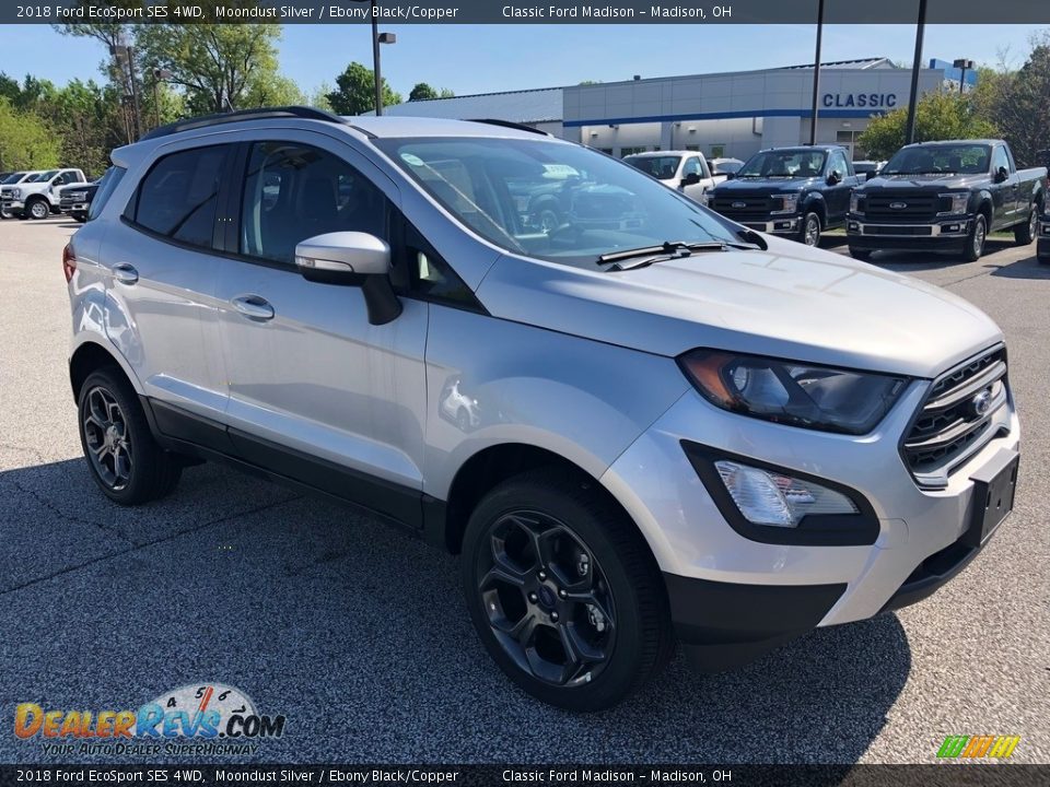 2018 Ford EcoSport SES 4WD Moondust Silver / Ebony Black/Copper Photo #3