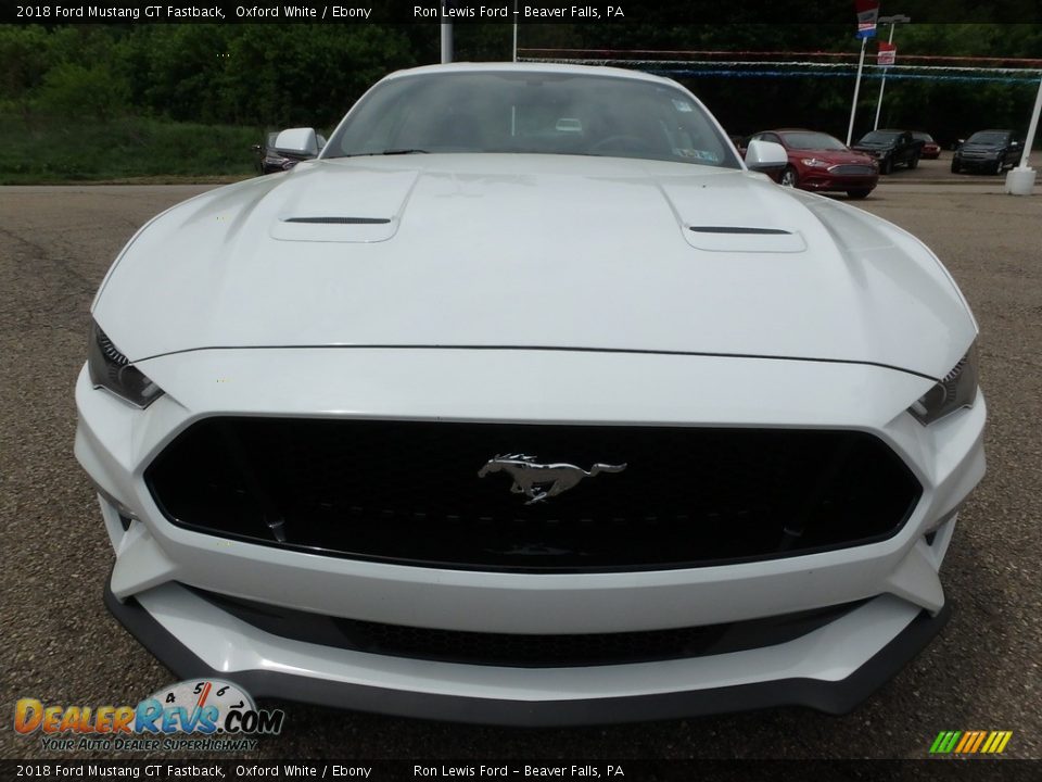 2018 Ford Mustang GT Fastback Oxford White / Ebony Photo #8