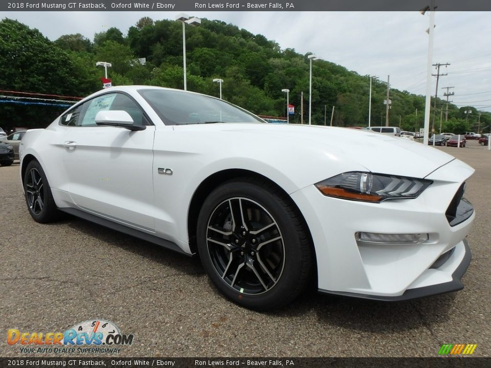 2018 Ford Mustang GT Fastback Oxford White / Ebony Photo #10