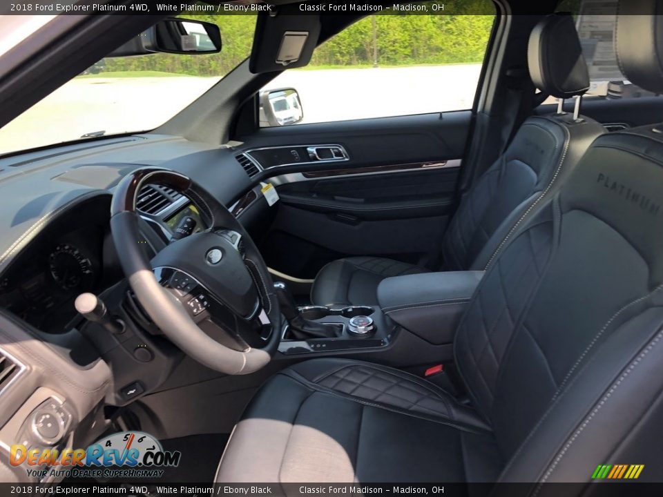 2018 Ford Explorer Platinum 4WD White Platinum / Ebony Black Photo #5