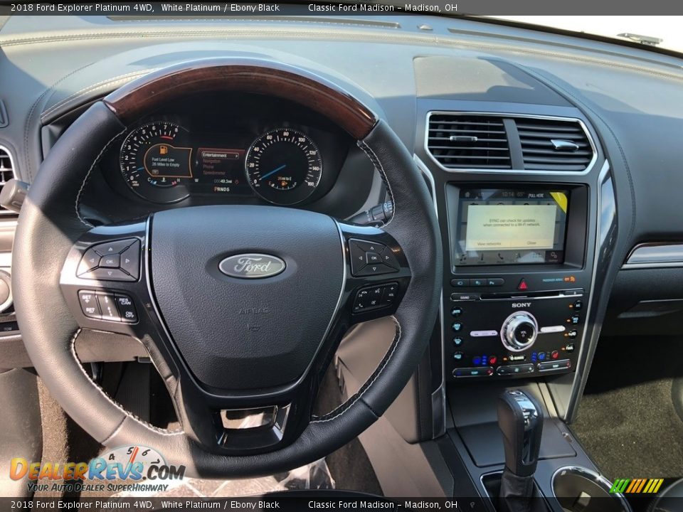 2018 Ford Explorer Platinum 4WD White Platinum / Ebony Black Photo #6