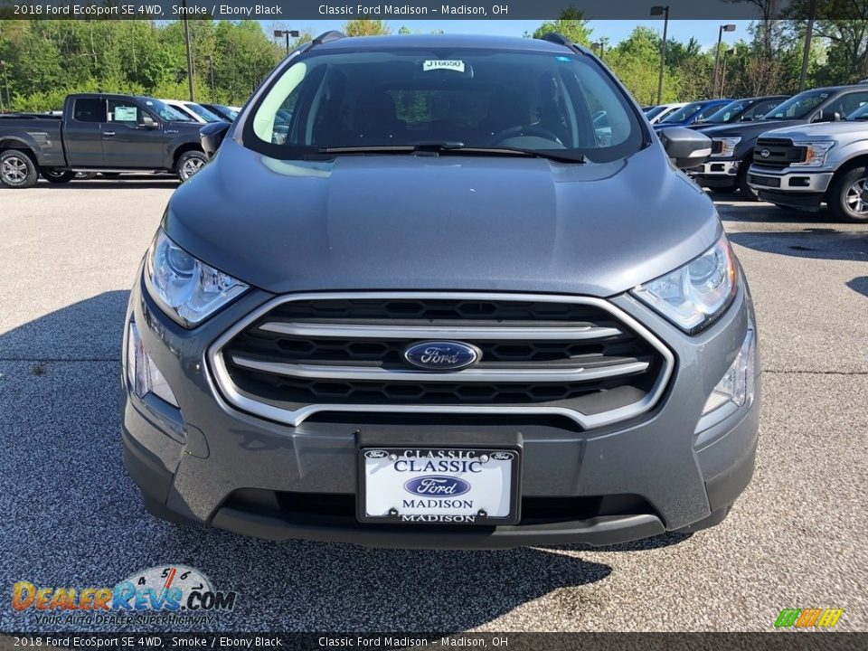 2018 Ford EcoSport SE 4WD Smoke / Ebony Black Photo #2