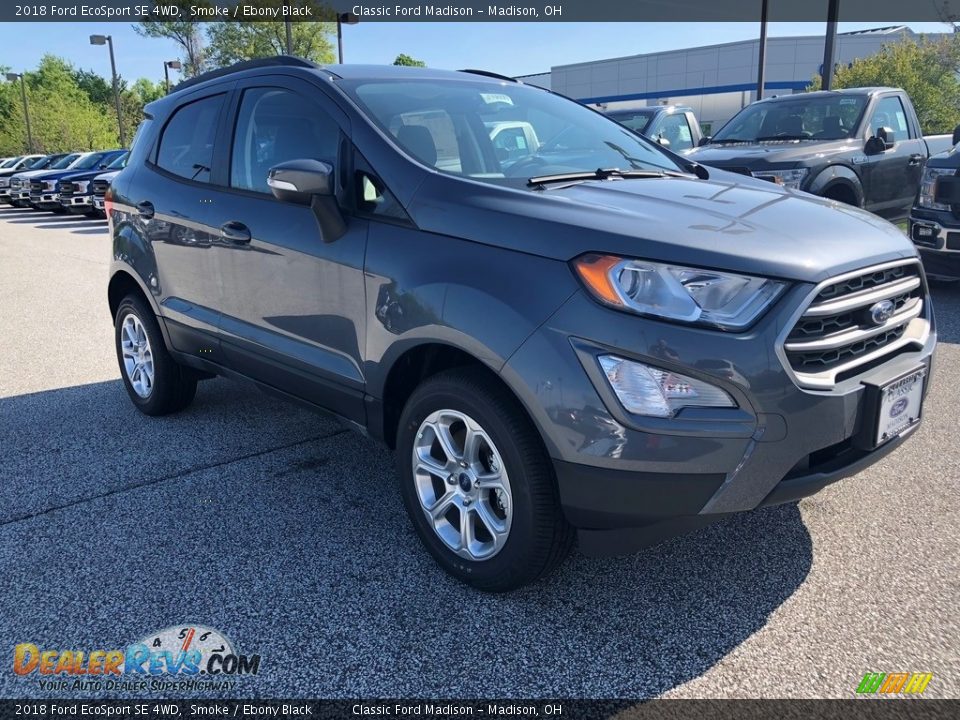 2018 Ford EcoSport SE 4WD Smoke / Ebony Black Photo #3