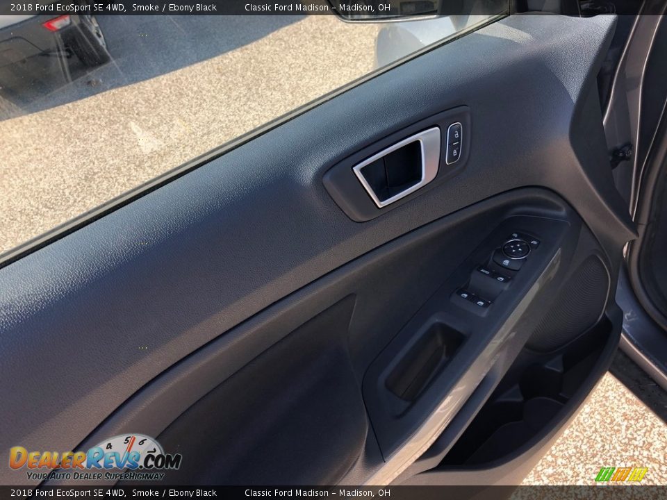 2018 Ford EcoSport SE 4WD Smoke / Ebony Black Photo #5