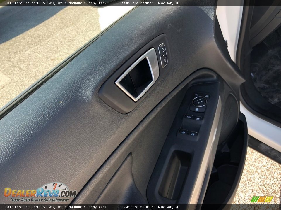 2018 Ford EcoSport SES 4WD White Platinum / Ebony Black Photo #5