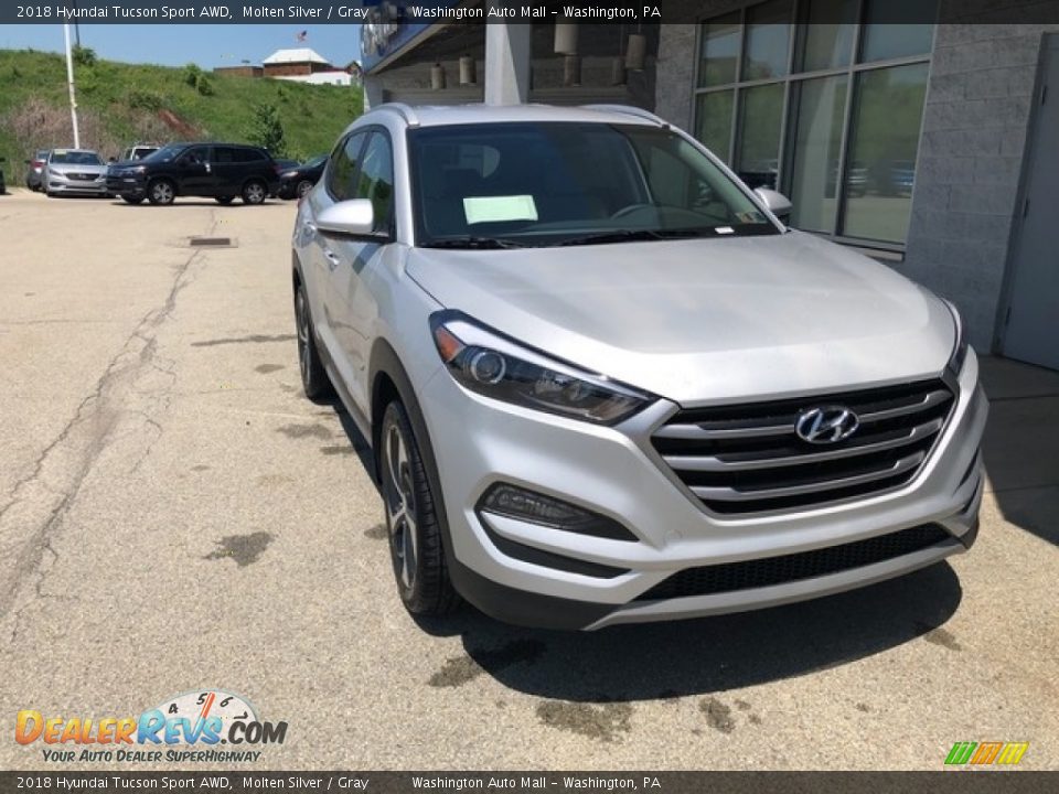 2018 Hyundai Tucson Sport AWD Molten Silver / Gray Photo #1
