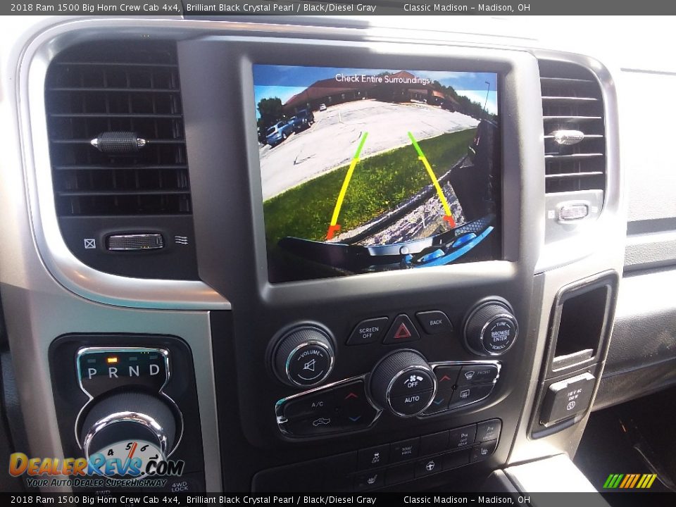 2018 Ram 1500 Big Horn Crew Cab 4x4 Brilliant Black Crystal Pearl / Black/Diesel Gray Photo #9