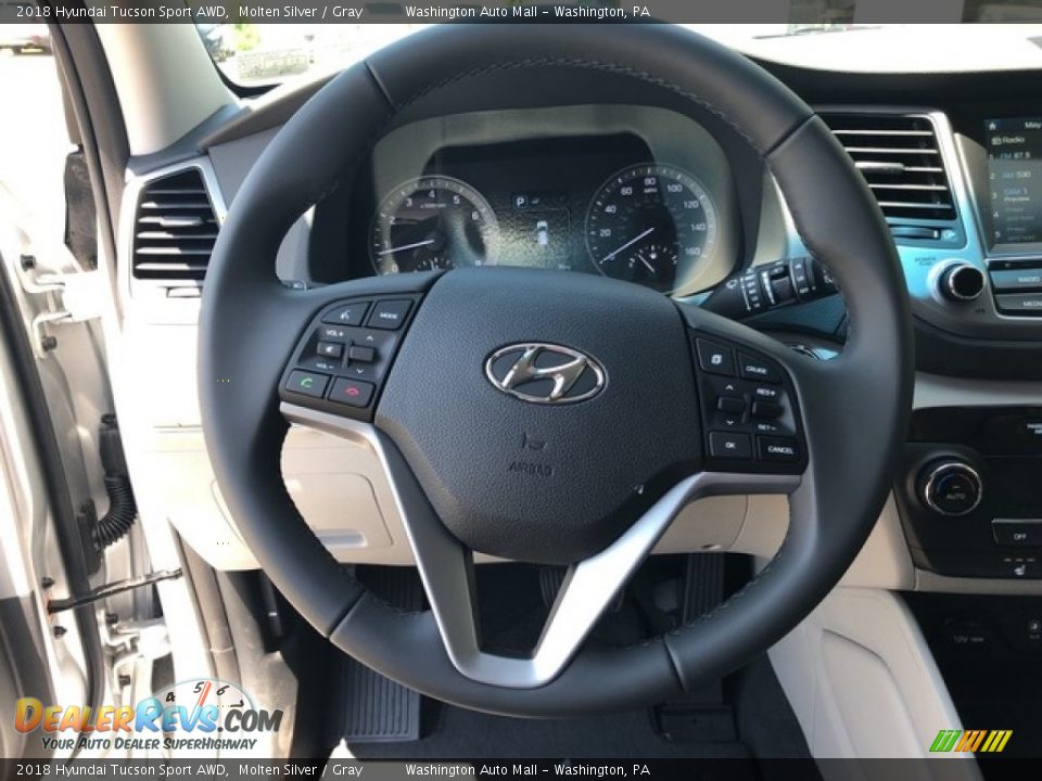 2018 Hyundai Tucson Sport AWD Steering Wheel Photo #12