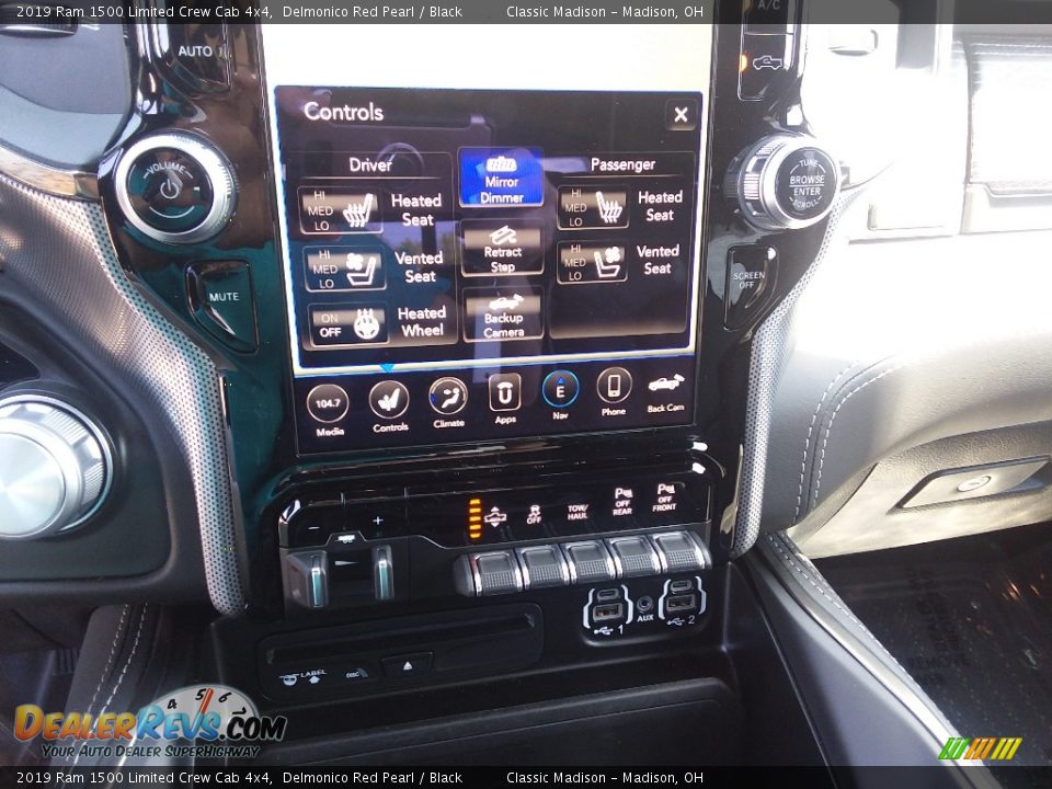 2019 Ram 1500 Limited Crew Cab 4x4 Delmonico Red Pearl / Black Photo #9