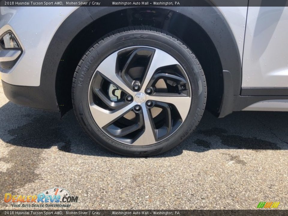 2018 Hyundai Tucson Sport AWD Molten Silver / Gray Photo #28