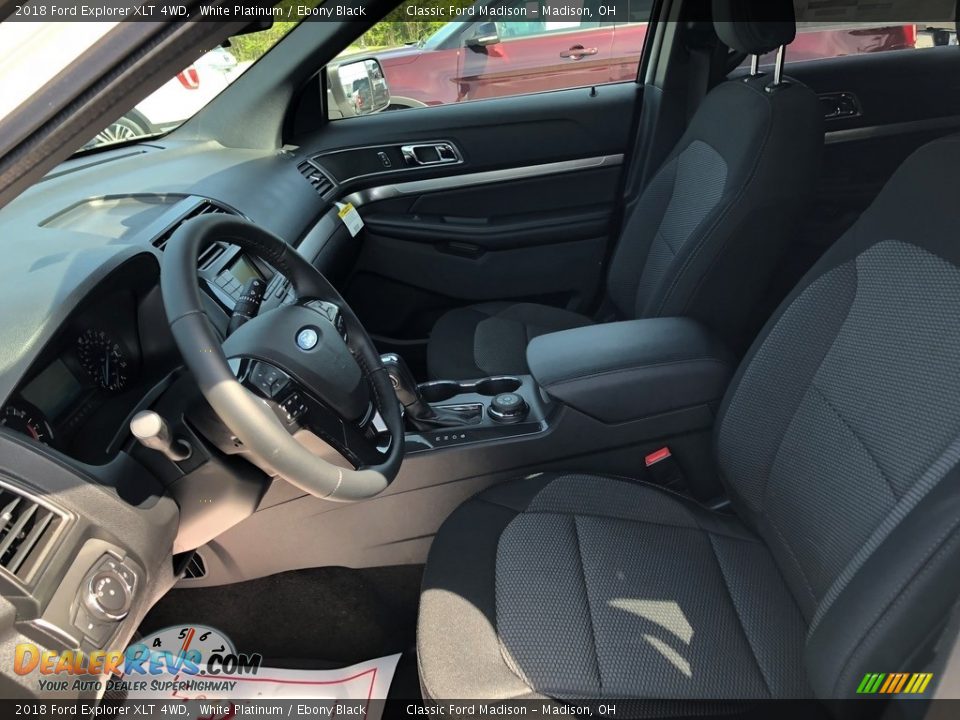 2018 Ford Explorer XLT 4WD White Platinum / Ebony Black Photo #4