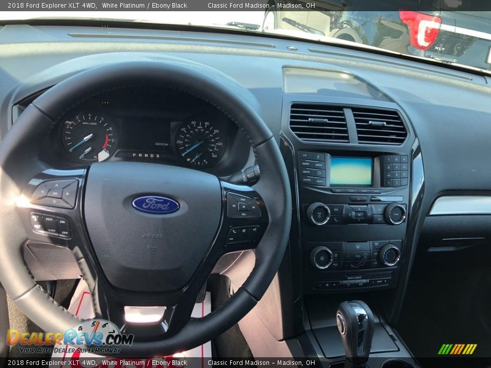 2018 Ford Explorer XLT 4WD White Platinum / Ebony Black Photo #5