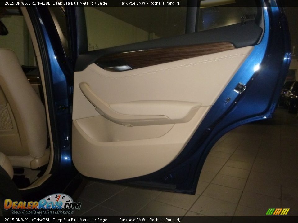 2015 BMW X1 xDrive28i Deep Sea Blue Metallic / Beige Photo #18