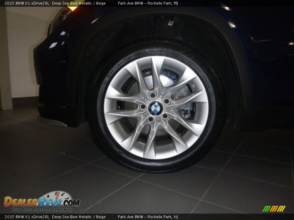 2015 BMW X1 xDrive28i Deep Sea Blue Metallic / Beige Photo #30